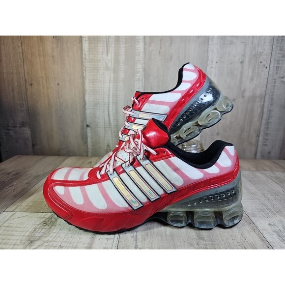 Adidas Bounce Spectrum 2007 Red White Men’s Size 12 Rare Running Shoes 070489 - Picture 4 of 9